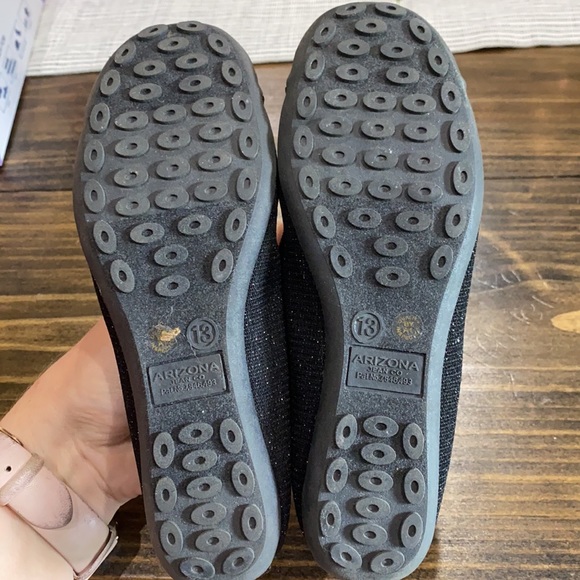 Black shimmer flats - Picture 2 of 3